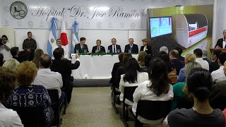 EL GOBIERNO EN LA INAUGURACIÓN DEL EQUIPO AUTOANILIZADOR DONADO POR EL PUEBLO JAPONES AL HTAL. VIDAL