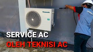 Cara Service AC Panasonic 2 PK