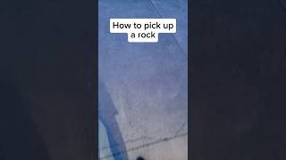 How to pick up a rock🗿