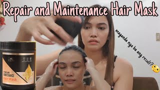 REPAIR AND MAINTENANCE HAIR MASK. | HAIR MASK TIKTOK.