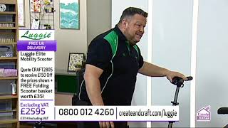 The Luggie Scooter Demonstrated with Exclusive offers on Create & Craft 28.05.19