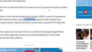 Oil prices fall as supply from top three producers set to rise