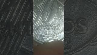 No troco. 50 CENTAVOS ano 2012 . Reverso duplicado 🤑🤩💰