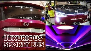 CLOSER LOOK LUXURIOUS AND SPORTY BUS LAKSANA ALL NEW LEGACY SR2 | GIIAS 2016