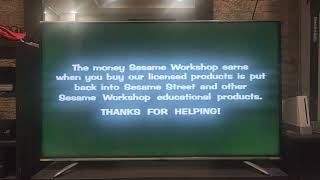 Sesame Street Thanks for Helping and Copyright 1997 Screen