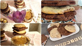 بخليط واحد عملت نوعين كوكيز خفيف ساهل و اذوب في الفم و بمكونات مضبوطة/2 types de cookies facile