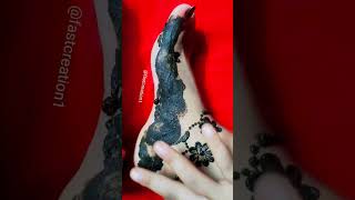 Amazing reverse leg mehndi।।beautiful foot mehndi design।।easy leg mehndi design#shorts #short