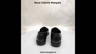 Pantofi din Piele Naturală Cuple cu Accesoriu Auriu