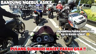 BANDUNG NGEBUL ASIKK BERSAMA NINJA 2 STROKE TEAM 💨 || AMBULANS GA DI KASIH LEWAT PARAH WARGA +62‼️