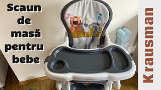 Scaun de masa multifunctional Lofty  de la Krausman| Bebe la masa