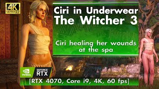 Ciri in Underwear - The Witcher 3 [RTX 4070, Core i9, 4K, 60 FPS]