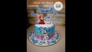 Easy Rossette Frozen Cake using Boiled Icing