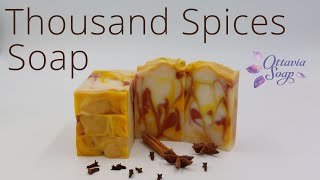 Thousand Spices Soap   – Soap making tutorial – Subtitled