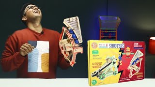 Catapult Guns Shooter Kit - DIY STEM Education Kit - Unboxing Toys & Games - Peephole View Toys