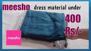 Meesho dress material under 400/meesho kurti haul/ramya tendybideas/ramya