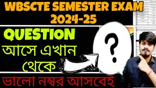 WBSCTE Semester EXAM 2024| WBSCTE Semester Exam Preparation 2024| WBSCTE Suggestion 2024