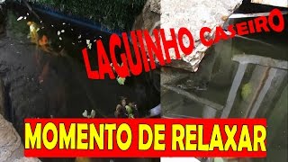 Lago artificial para jardim pequeno | Feito com cimento | Bom para relaxar com as carpas