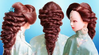 Hairstyle for long hair | front Puff | Trending hairstyle | party hairstyle | hairstyle tutorial |