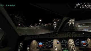 X-Plane default A330 check list from cold & dark  flight LIMC - LUKK VATSIM covered