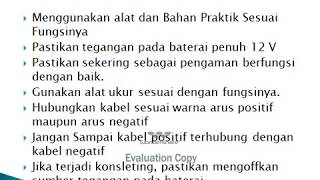 KESELAMATAN KERJA PADA SISTEM KELISTRIKAN (Occupational safety and health in the lighting system)