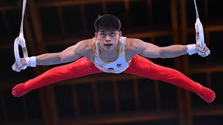 Carlos Yulo earns 13.533  Still Rings,  2024 Asian Championship Apparatus in Tashkent, Uzbekistan