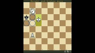 The W Maneuver #knightandbishopmate #chess #kingsacrifice #shorts #winwithknightandbishop.