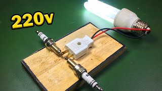 Science Free Energy Generator Coil Self Running By Spark Plug With Magnet