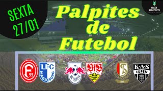 PALPITES DE APOSTAS DE FUTEBOL PARA O DIA 27/01/2023 (SEXTA)!!! CONFIRA AGORA MESMO!