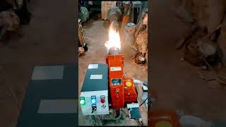 1 hp gas burner firing and testing #gas burner #flame #testing