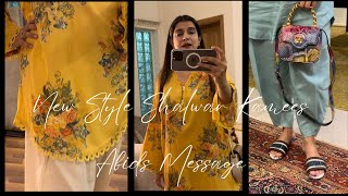 New style shalwar kameez ! Abids message ♥️ Amir family Vlog 461