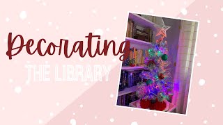 TRIMMING THE (LIBRARY) TREE | VLOGMAS DAY 7