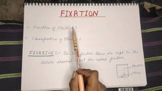 CLASSIFICATION OF FIXATIVE   @paramedicalstudypoint