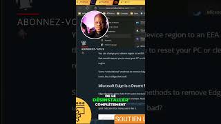 Désinstaller Microsoft Edge   La nouvelle possibilité dans Windows 11 #Edge #windows11 #desinstaller