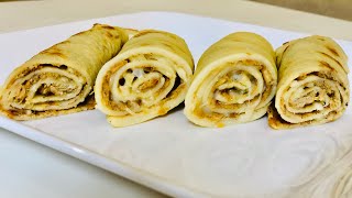 Chicken egg crepe roll