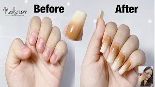 Tự Làm Ombre Nails Siêu Đẹp, Đơn Giản Trên Móng Tay Thật