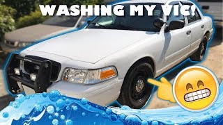 Washing up my Crown Vic Police Interceptor!