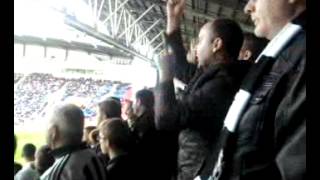 toon fans doing pogo at wigan