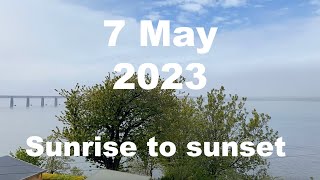 Sunrise to sunset on 7 May 2023 | 4K | Timelapse