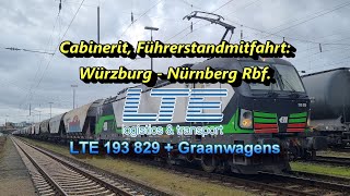 [4K] Cabinerit | Führerstandsmitfahrt | Würzburg ➡️ Nürnberg Rbf | BR 193 | Deel 2.