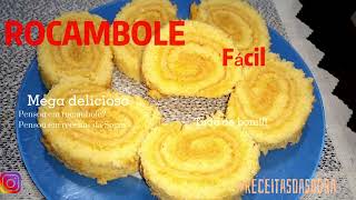 Rocambole de doce de leite   Já sai recheado!!! |Receitas da Sogra