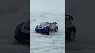 RC cars on ice track #shorts