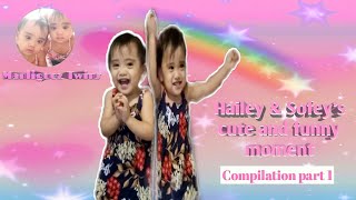 Twins cute and funny moments | Compilation part 1 | Hailey&Sofey | Manliguez Twins