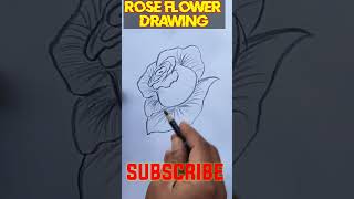 HOW TO DRAW ROSE#shortschallenge #shortsviral #rose#rosedrawing 👍👍👍