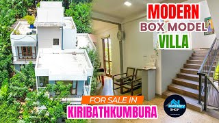 Modern box model villa for sale in Kiribathkumbura  (39 Million) |  Property Shop | 4K