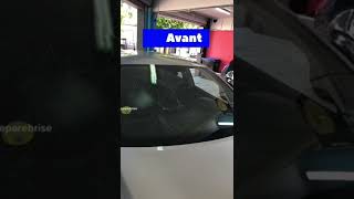 Réparation de pare-brise | (Avant vs Après) #parebrise #automobile #paris #voiture #shorts