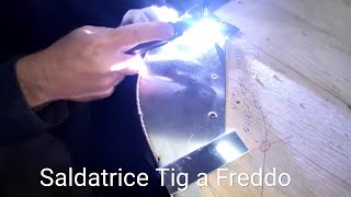 Tig a freddo su acciaio inox Tubi lamiere tondi. Tig Spot