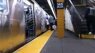 Euclid Ave bound C train Arriving and departing 145 Street Lower Level