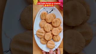 सिर्फ आधा कप दूध से मैंने बनाया ये स्पेशल चीज 😋😋❤|Peda Recipe |#shorts #pedarecipe #tastyfoodtales