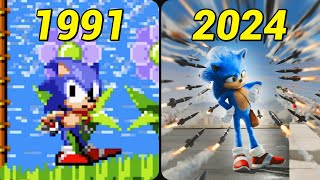 Sonic's Idle Animation Evolution 1991-2024