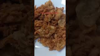 Makan siang udang crispy telor dadar #shortvideo